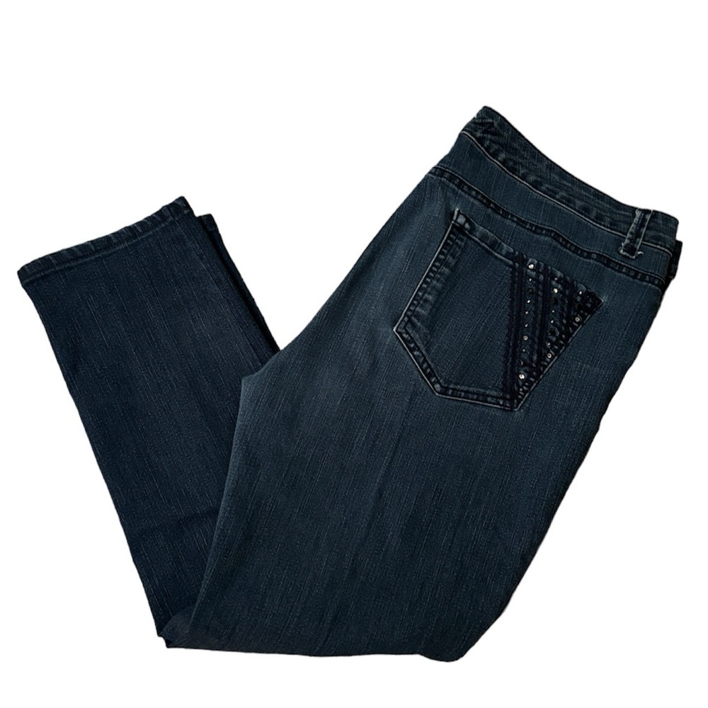 Laura Ashley Jeans with Embellished Back Pockets Size 16